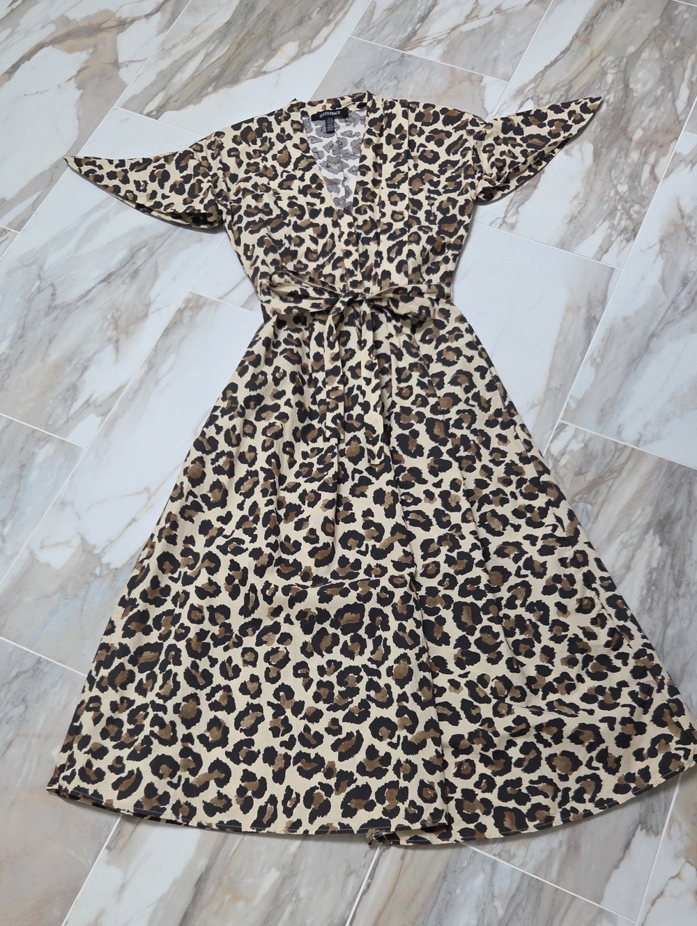 Ellen Tracy Leopard-Print Fit & Flare Dress